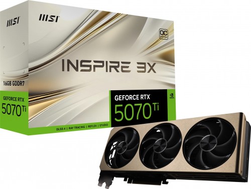 MSI GeForce RTX 5070 Ti 16G INSPIRE 3X OC PLUS