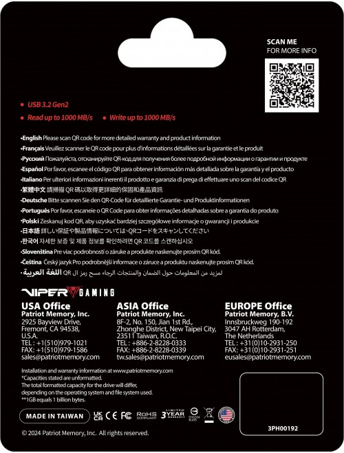 Patriot Memory PVP302TB28UDG