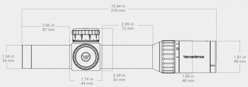 Vector Optics Continental x10 1-10x28 ED RAR FDE VET-CTR FFP