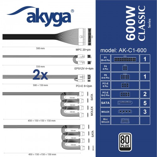 Akyga AK-C1-600