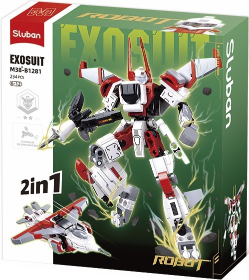 Sluban Army Jet Fighter 2 in 1 M38-B1281