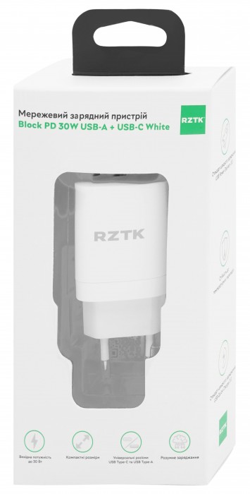 RZTK Block PD 30W USB-A + USB-C