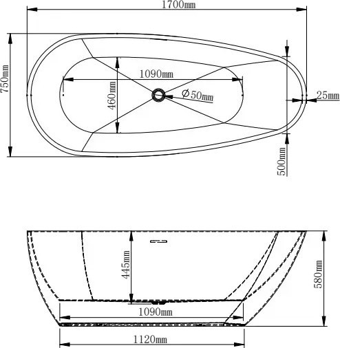 VBI Vettore 170x75 VBI-070617