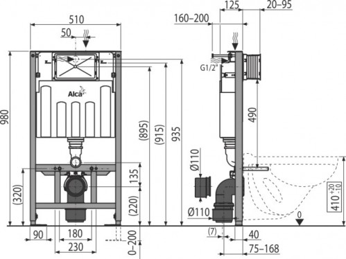 Alca Plast AM101/1000 Sadromodul