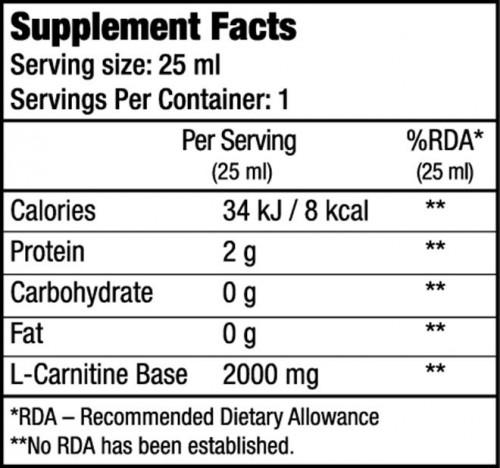 BioTech L-Carnitine 2000 Ampule 20x25 ml