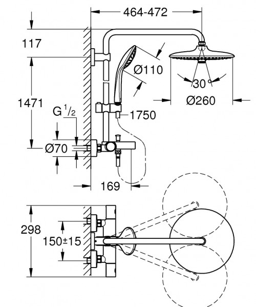 Grohe Euphoria System 260 27475