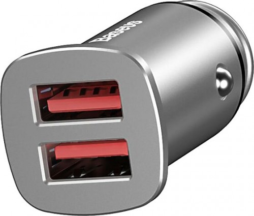 BASEUS Square Metal 30W Dual Quick Car Charger