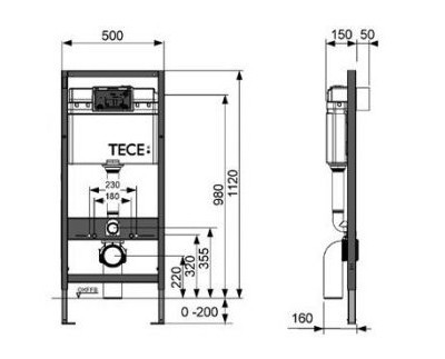 Tece Base 9.400.005 WC