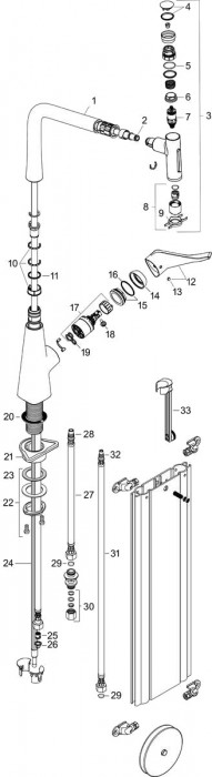 Hansgrohe Metris Select 73816000