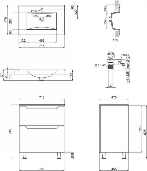 Q-tap Scorpio 70 QT1471TNB7013070CW