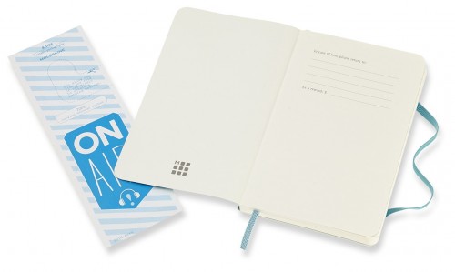 Moleskine Plain Notebook Pocket Soft Ocean Blue