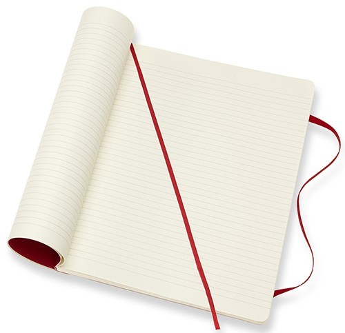 Moleskine Ruled Notebook A4 Soft Red