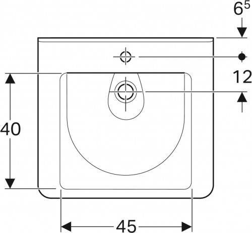 Geberit Renova Comfort Square 60 128662000