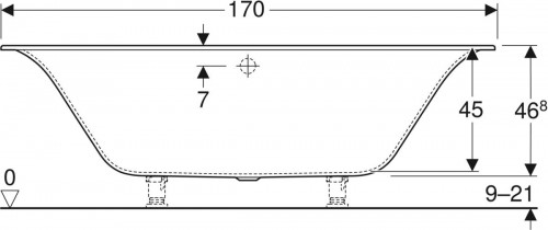 Geberit Soana Duo 170x75 554045011