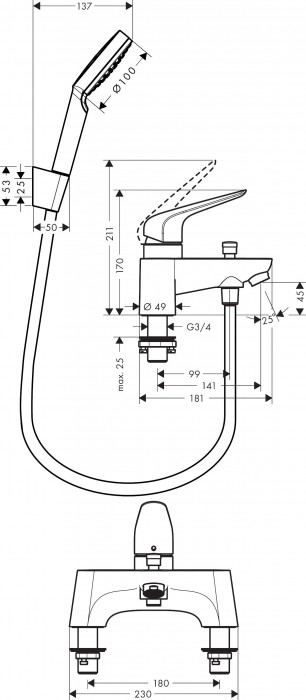 Hansgrohe Novus 71044000