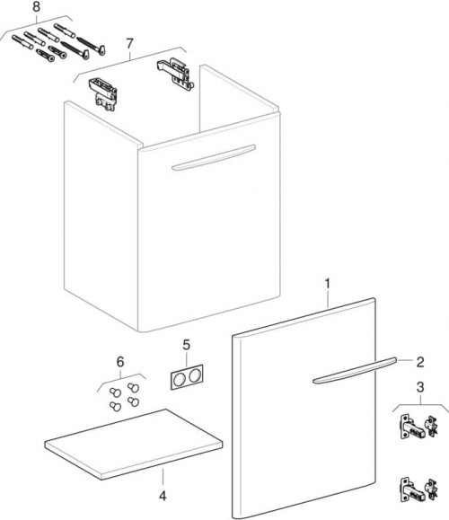 Geberit Selnova Square 55 500.178.01.1