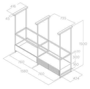 Elica Open Suite Superior BL/F/160