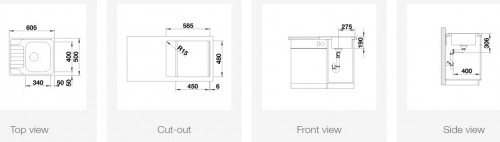 Blanco Dinas 45S Mini 525122