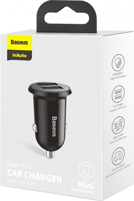 Упаковка BASEUS Grain Pro 4.8A 2USB