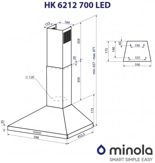 Minola HK 6212 BL 700 LED