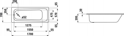 Laufen Pro 170x70 H2249500000401