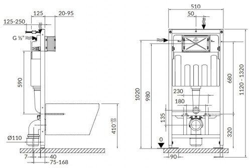 Cersanit Tech Line Opti K97-492