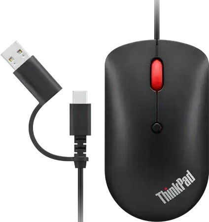 Lenovo ThinkPad USB-C Wired Compact Mouse