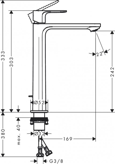 Hansgrohe Rebris E 72581000