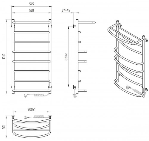 LARIS Euroflesh Shelf E R 500x1000 73207613