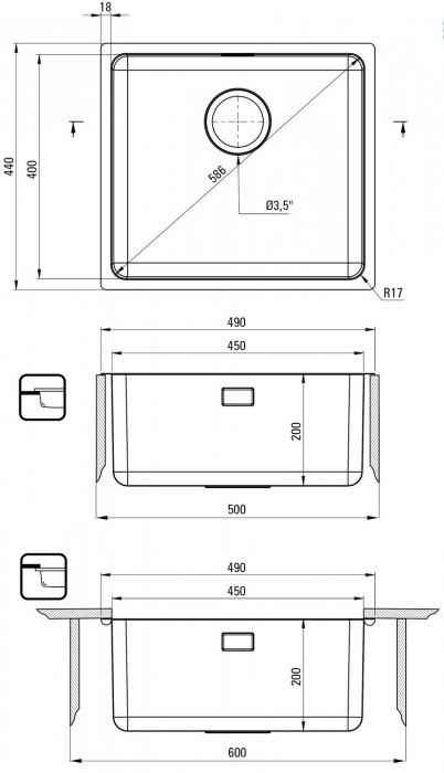 Deante Egeria ZPE 010D