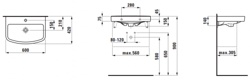 Laufen Kompas H8101520001041