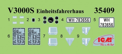 ICM V3000S Einheitsfahrerhaus (1:35)