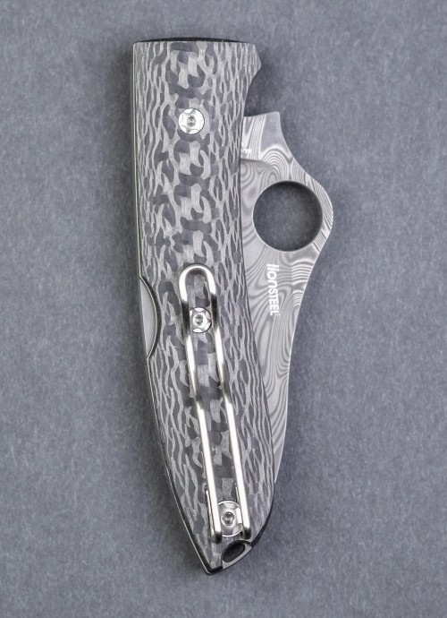 Spyderco Spyopera Carbon Damascus