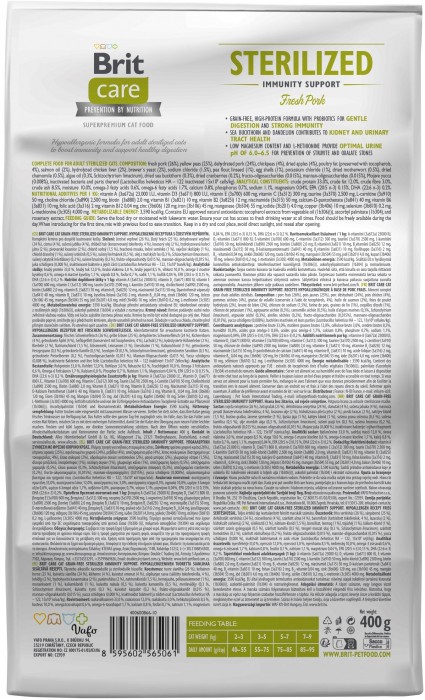 Brit Care Sterilized Immunity Support 400 g