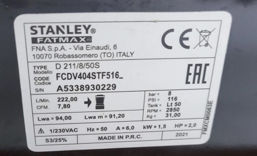 Stanley FatMax D 211/8/50S