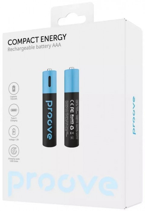 Proove Compact Energy 2xAAA 750 mAh USB Type-C