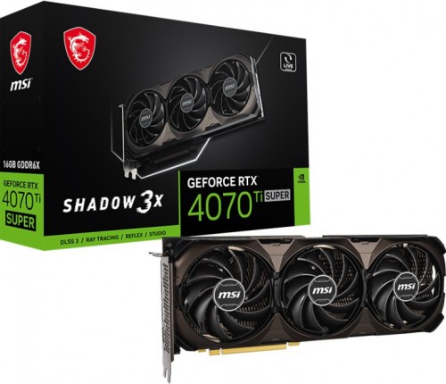 MSI GeForce RTX 4070 Ti SUPER 16G SHADOW 3X