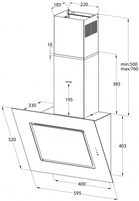 Pyramida ANR-F 60 S 1150 GIV