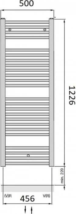 Zehnder Virando 500x1226 AB-120-050-9016