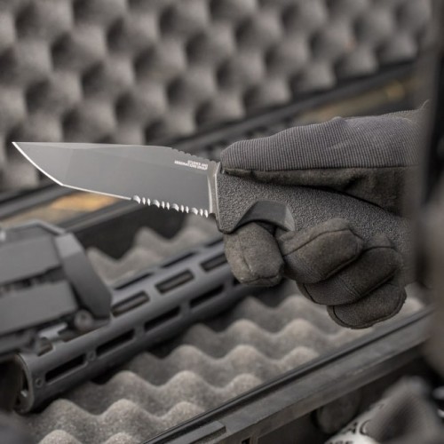 SOG Trident FX Serrated Blackout