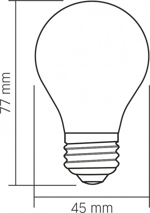 Videx Filament DG45MO Dimmable 4W 3000K E27