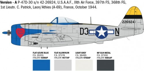 ITALERI P-47D Thunderbolt (1:48)