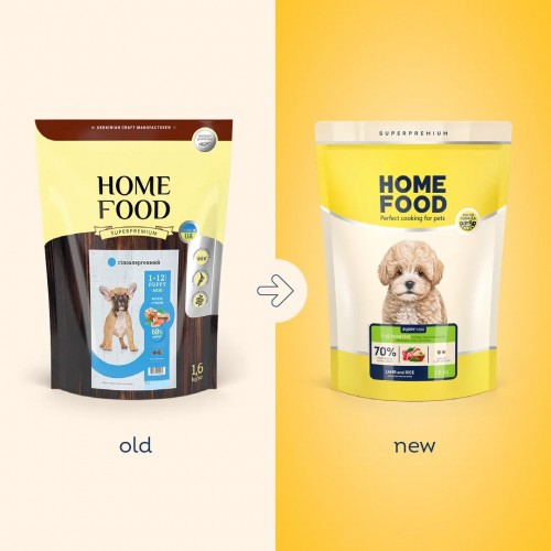Home Food Puppy Mini Lamb/Rice 1.6 kg