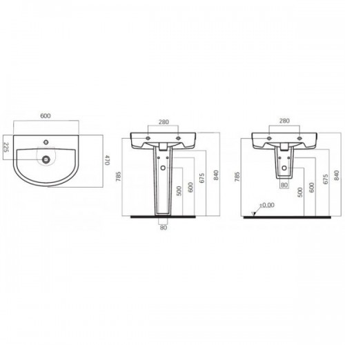 AM-PM Bliss L C534321WH