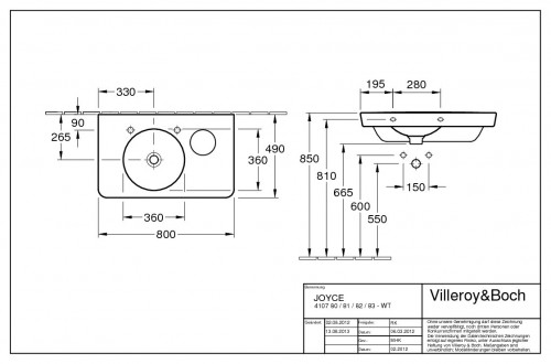 Villeroy & Boch Joyce 410780