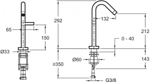 Чертеж с размерами