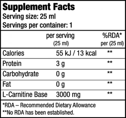 BioTech L-Carnitine 3000 Ampule 20x25 ml