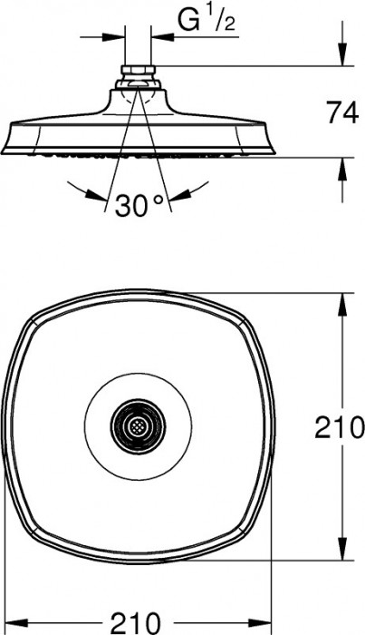 Grohe Rainshower Grandera 210 27976