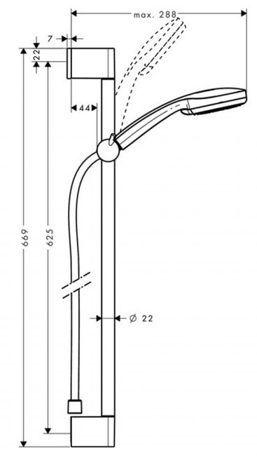 Hansgrohe Monsoon Vario 27334