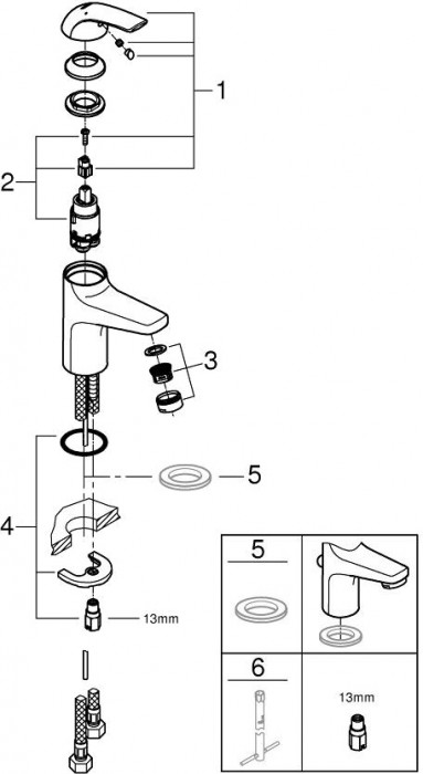 Grohe BauCurve 32848